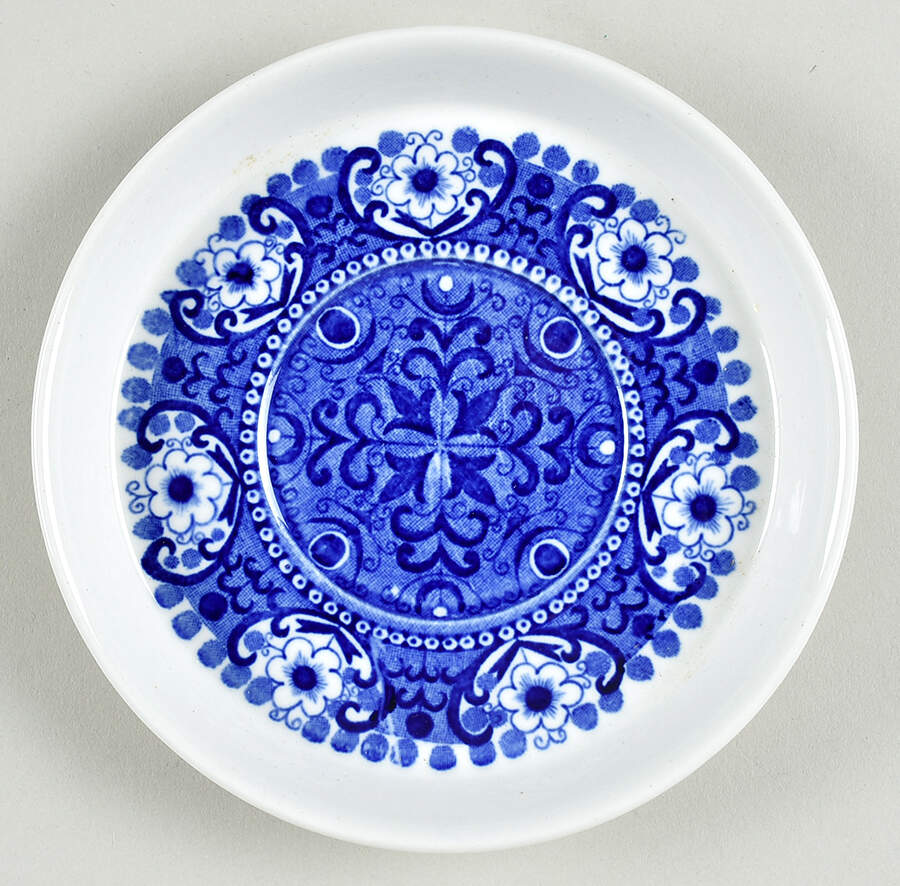 Ali Blue Saucer for Flat Cup by Arabia of Finland-1