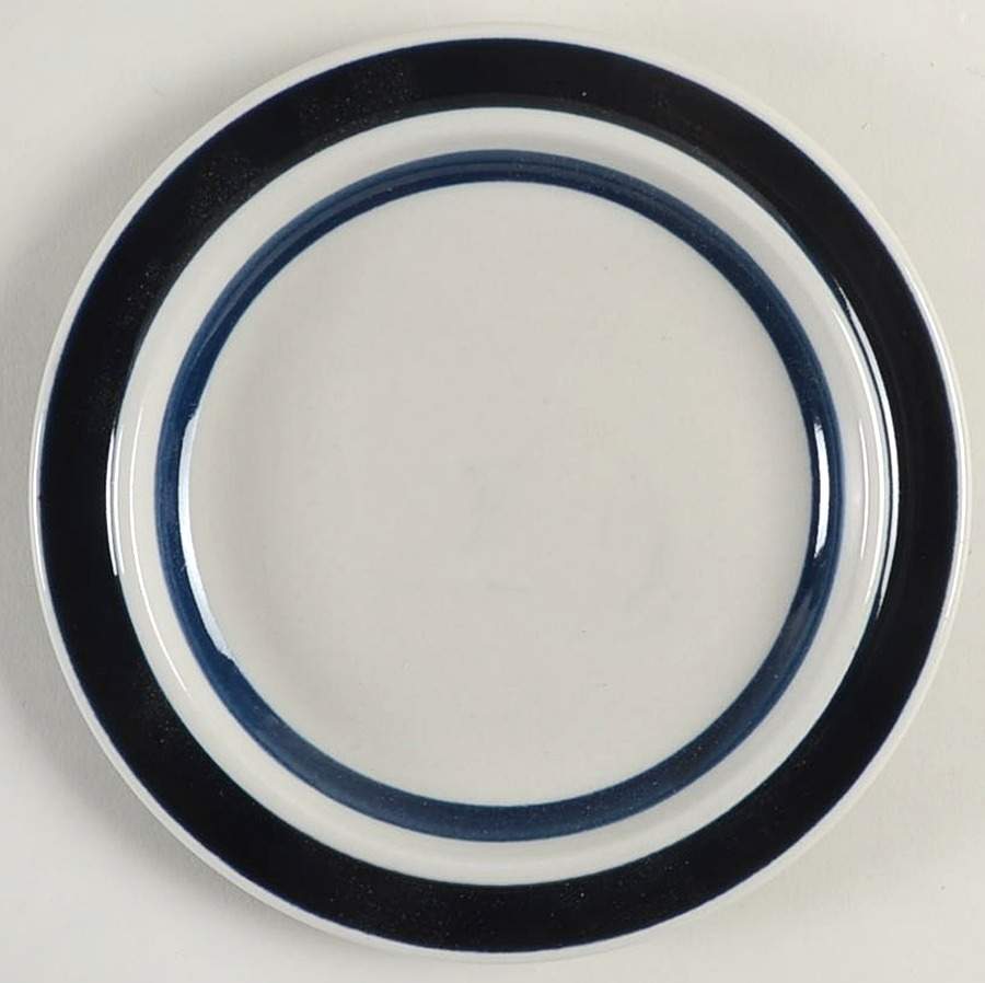 Anemone Blue Bread & Butter Plate by Arabia of Finland-1
