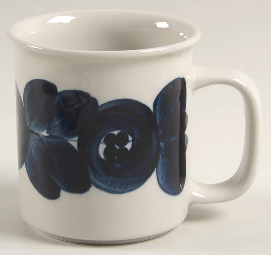 Anemone Blue Mug by Arabia of Finland-1