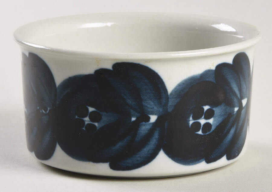 Anemone Blue Sugar Bowl No Lid by Arabia of Finland-1