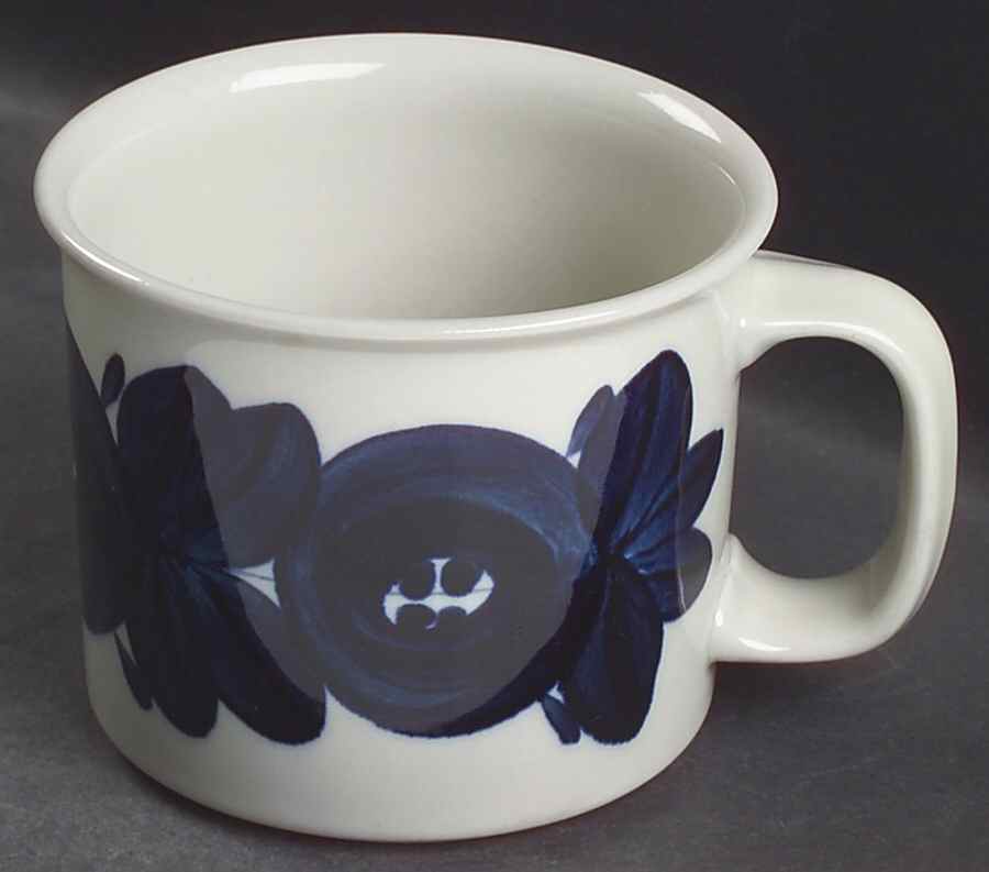 Anemone Blue Beer Mug by Arabia of Finland-1