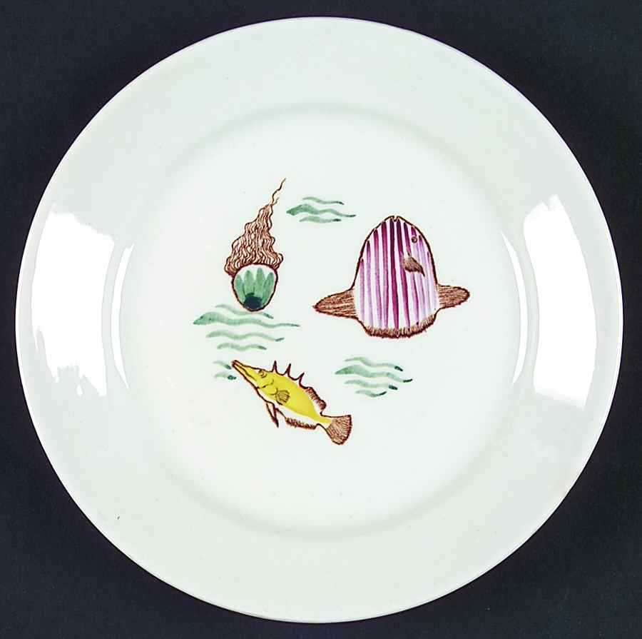 Aquarium Bread & Butter Plate by Arabia of Finland-1