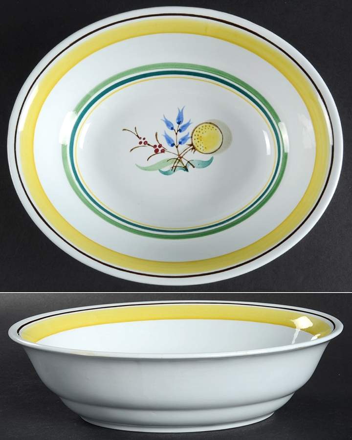 ARA12 8" Oval Vegetable Bowl by Arabia of Finland-1