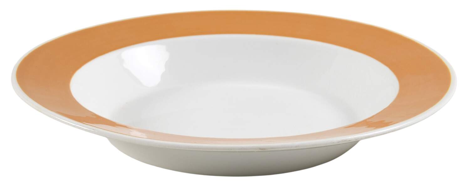 Atria Butterscotch Rim Soup Bowl by Arabia of Finland-1