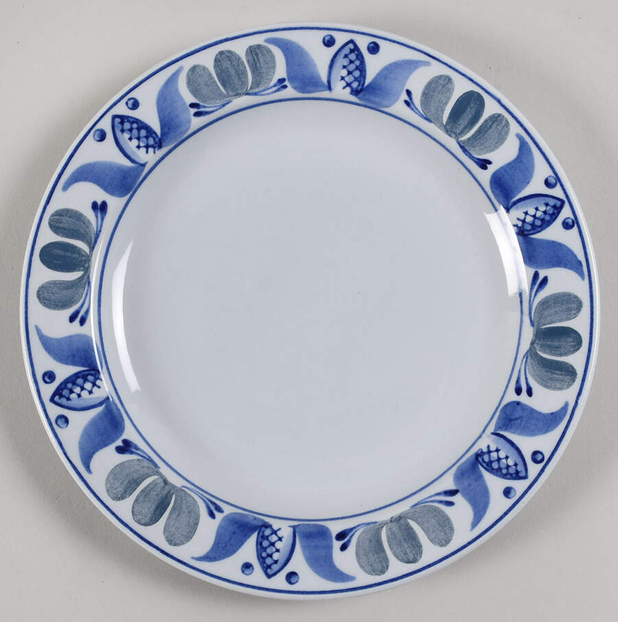 Blue Laurel Salad Plate by Arabia of Finland-1