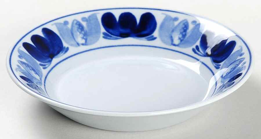 Blue Laurel Fruit/Dessert (Sauce) Bowl by Arabia of Finland-1