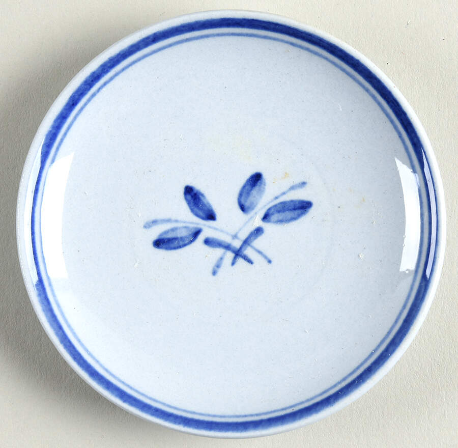 Blue Rose Butter Pat by Arabia of Finland-1