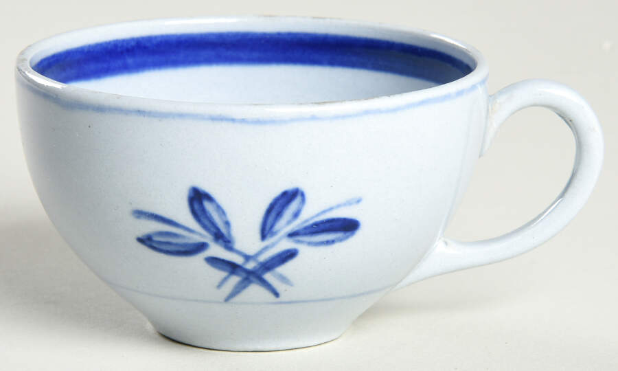 Blue Rose Flat Demitasse Cup by Arabia of Finland-1