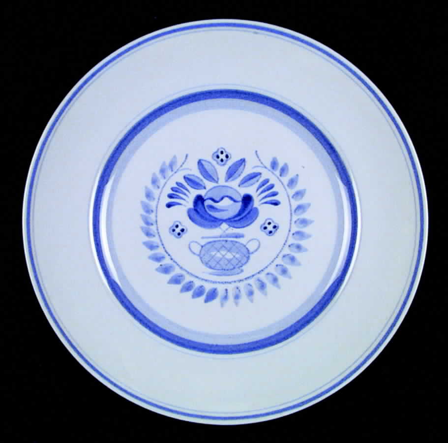 Blue Rose Dinner Plate by Arabia of Finland-1