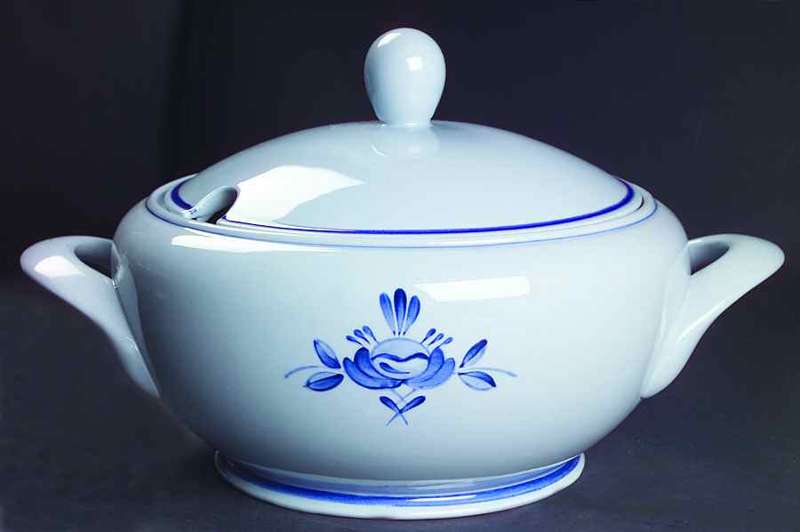 Blue Rose Tureen &  Lid by Arabia of Finland-1