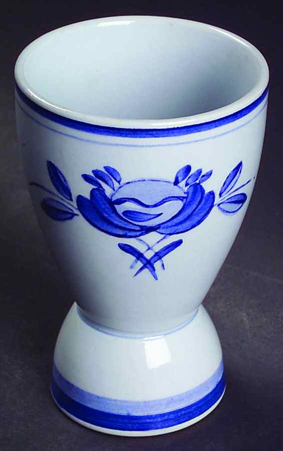 Blue Rose Double Egg Cup by Arabia of Finland-1