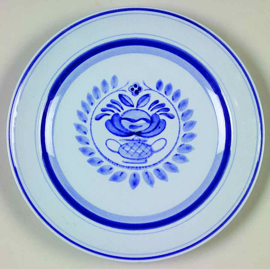 Blue Rose Dessert/Pie Plate by Arabia of Finland-1