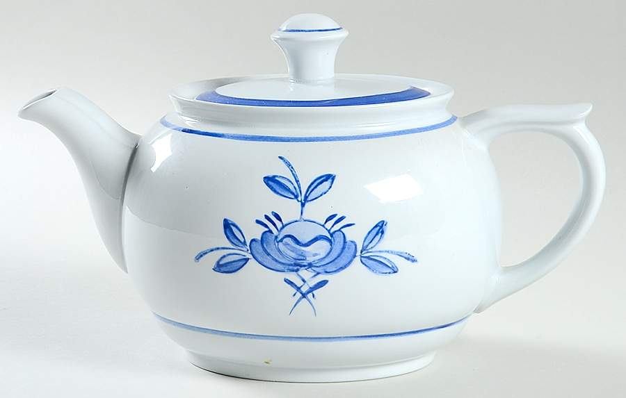 Blue Rose Teapot & Lid by Arabia of Finland-1