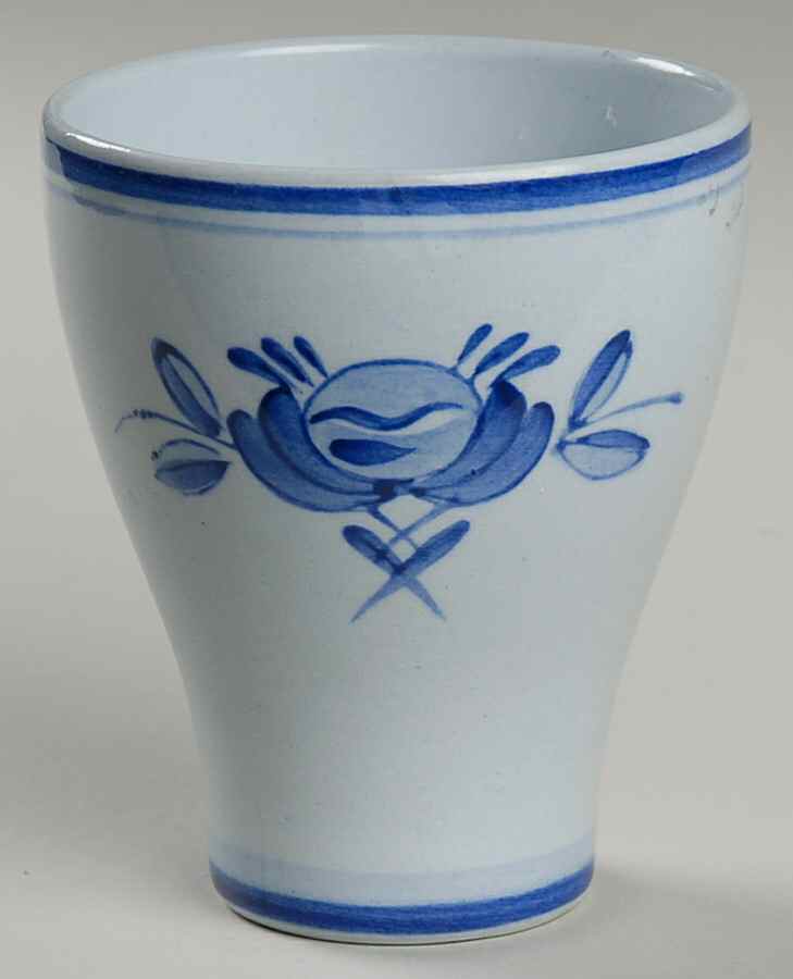 Blue Rose Tall China Tumbler by Arabia of Finland-1