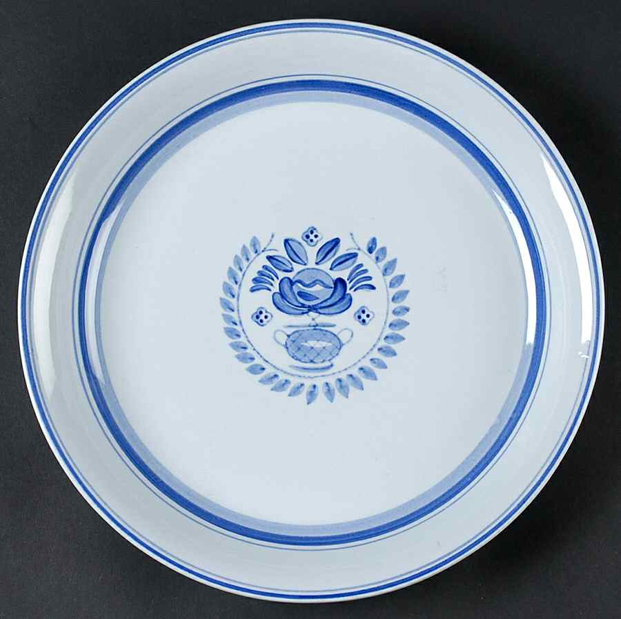 Blue Rose 13" Chop Plate (Round Platter) by Arabia of Finland-1