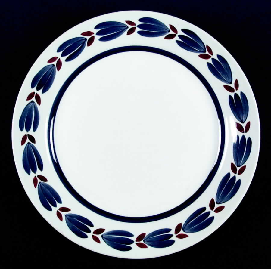 Botnia Blue and Brown Dinner Plate by Arabia of Finland-1