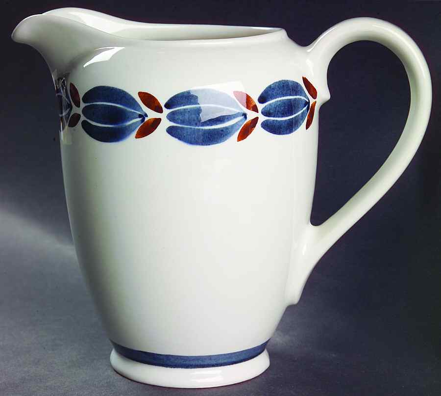 Botnia Blue and Brown 32 Oz Pitcher by Arabia of Finland-1