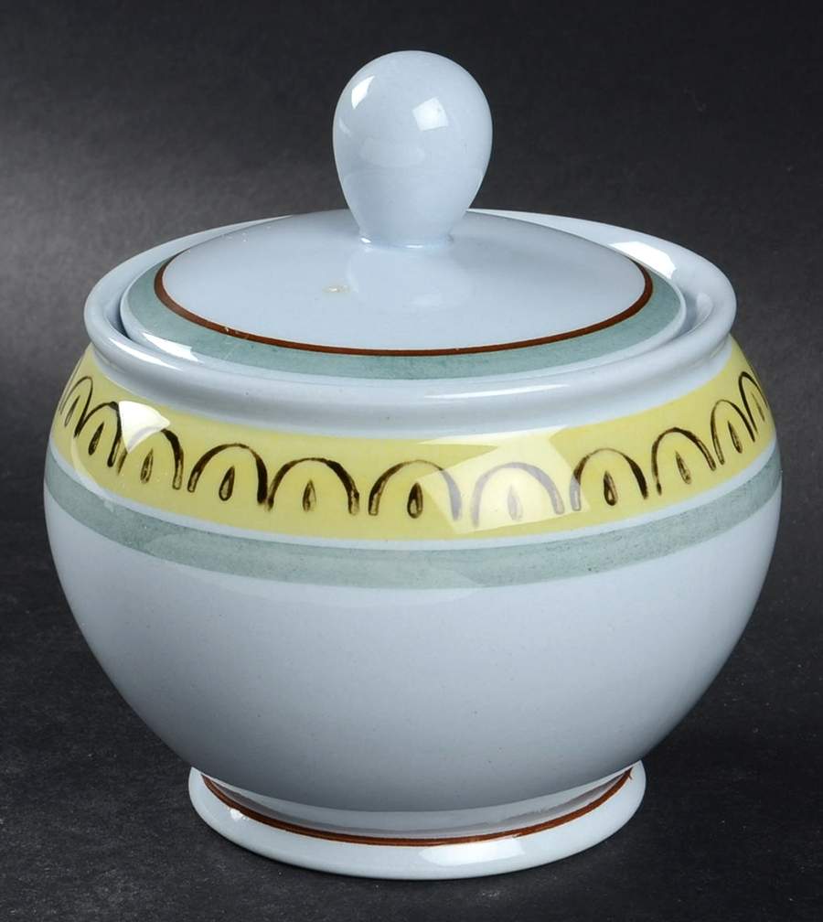 Crown Band Sugar Bowl & Lid by Arabia of Finland-1