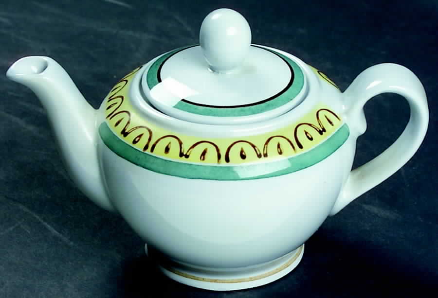 Crown Band Individual Teapot & Lid by Arabia of Finland-1