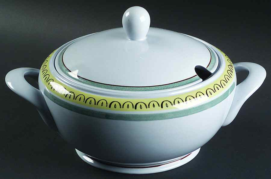Crown Band Tureen &  Lid by Arabia of Finland-1