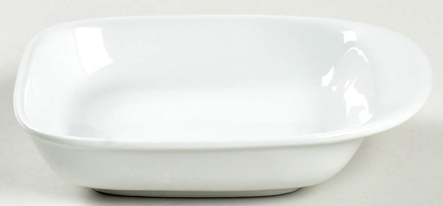 Domino White 4" Square Baker by Arabia of Finland-1