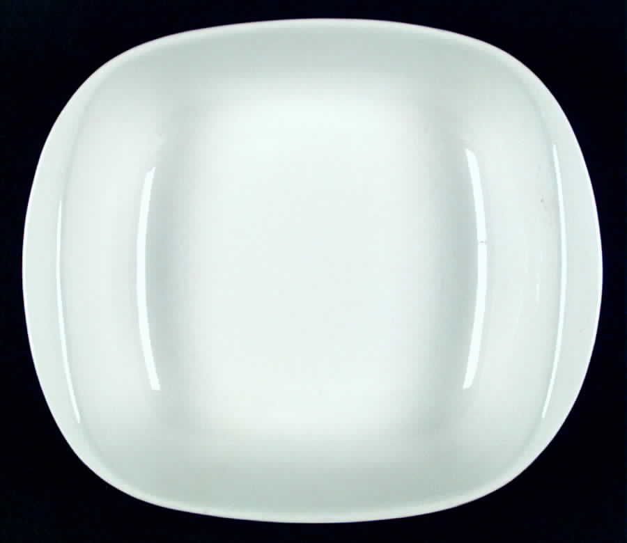 Domino White 9" Square Vegetable Bowl by Arabia of Finland-1