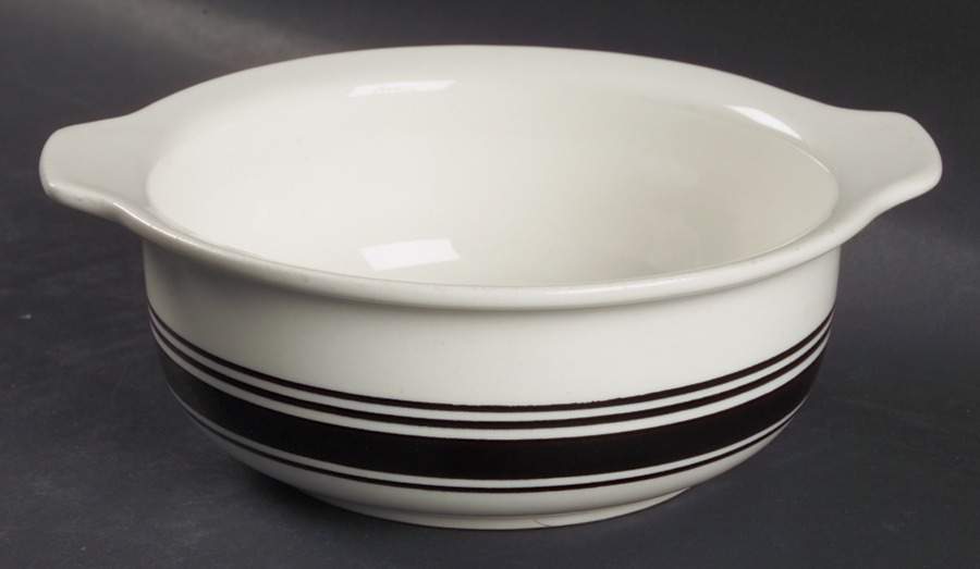 Faenza Black Lugged Cereal Bowl by Arabia of Finland-1