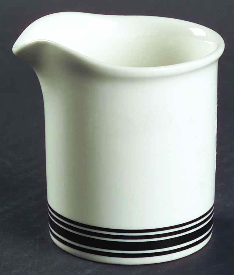 Faenza Black Creamer by Arabia of Finland-1