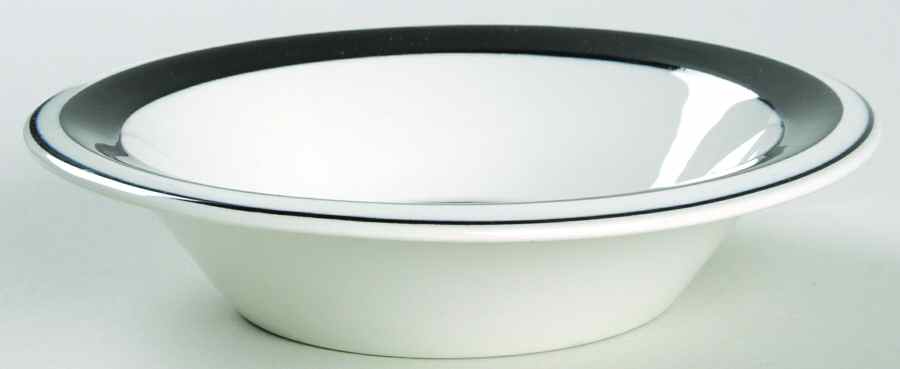 Faenza Black Rim Fruit/Dessert (Sauce) Bowl by Arabia of Finland-1