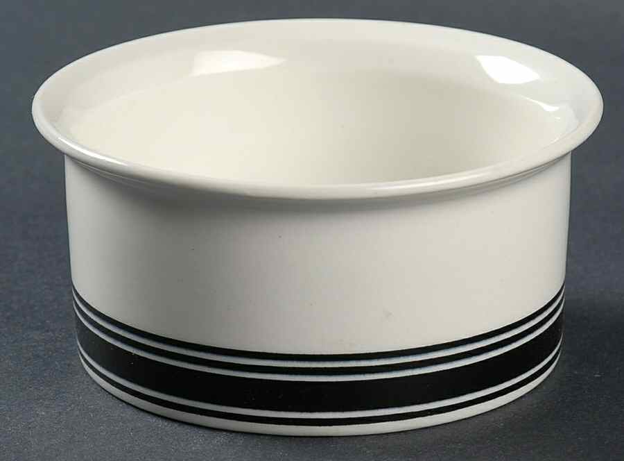 Faenza Black Open Sugar Bowl by Arabia of Finland-1