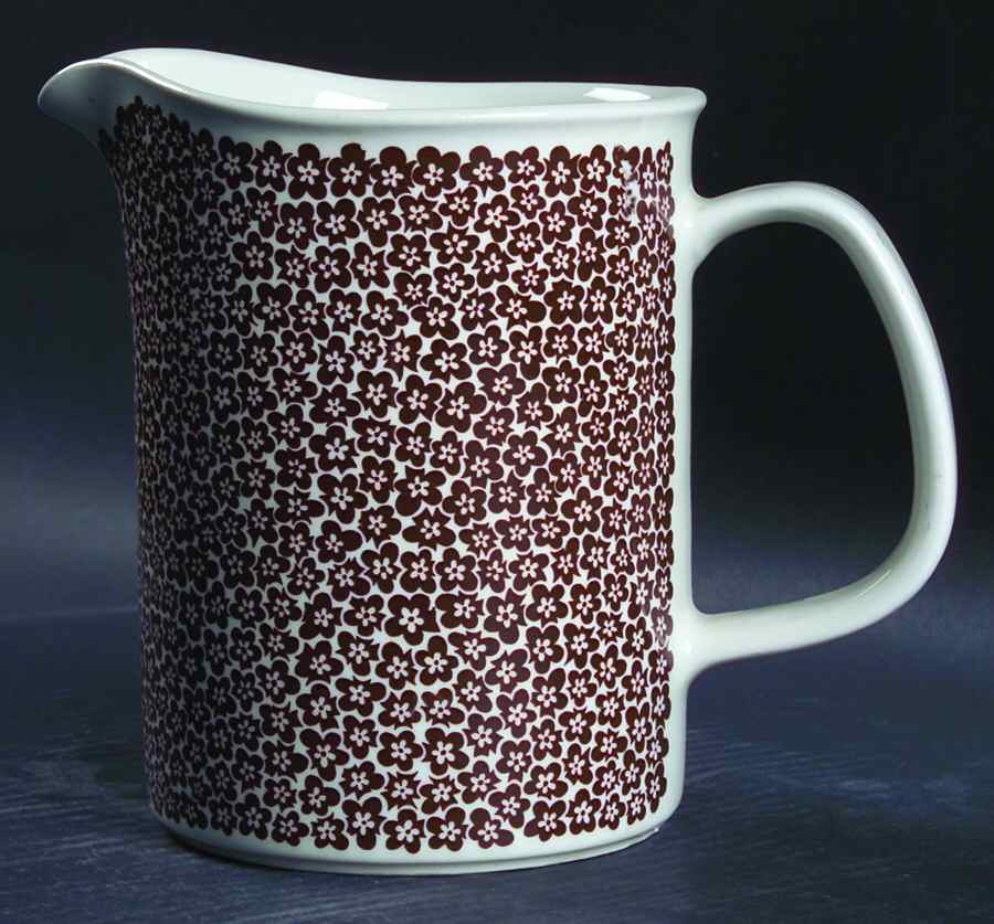 Faenza Brown 34 Oz Pitcher by Arabia of Finland-1