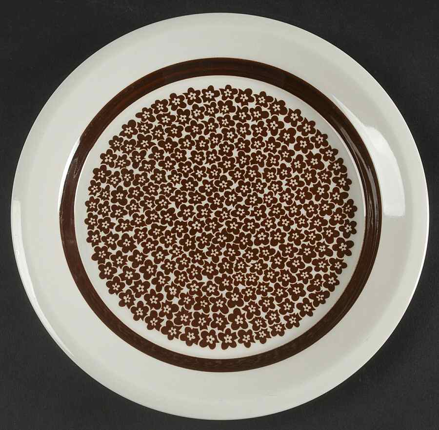 Faenza Brown Salad Plate by Arabia of Finland-1