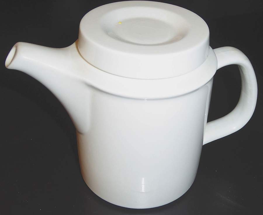 Faenza White Coffee Pot & Lid by Arabia of Finland-1