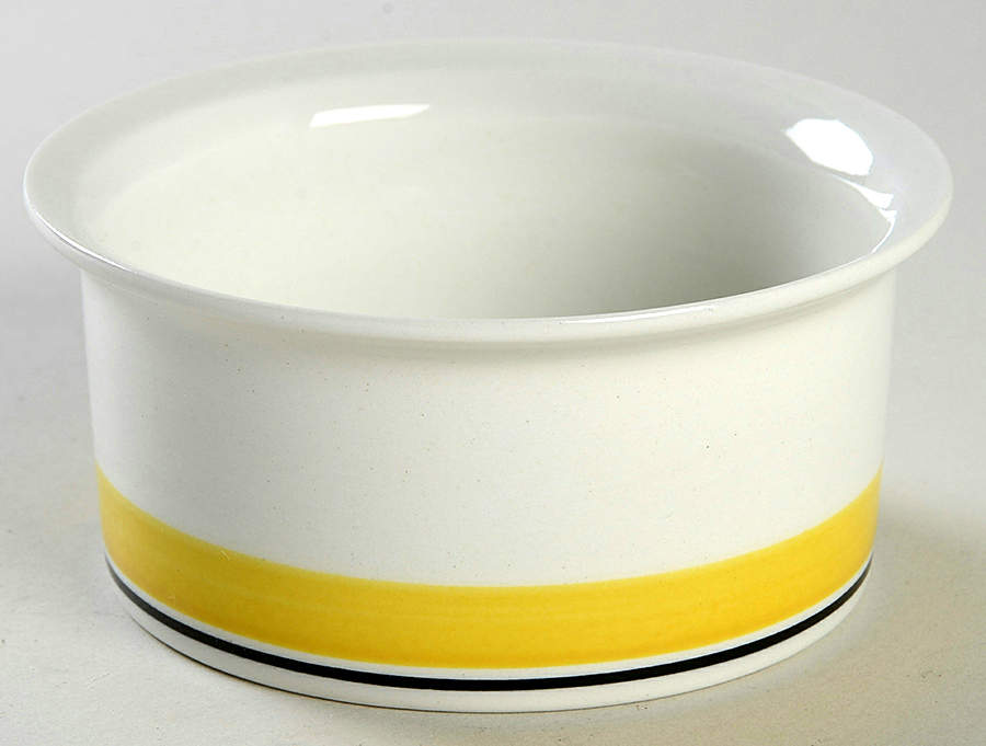 Faenza Yellow Open Sugar Bowl by Arabia of Finland-1