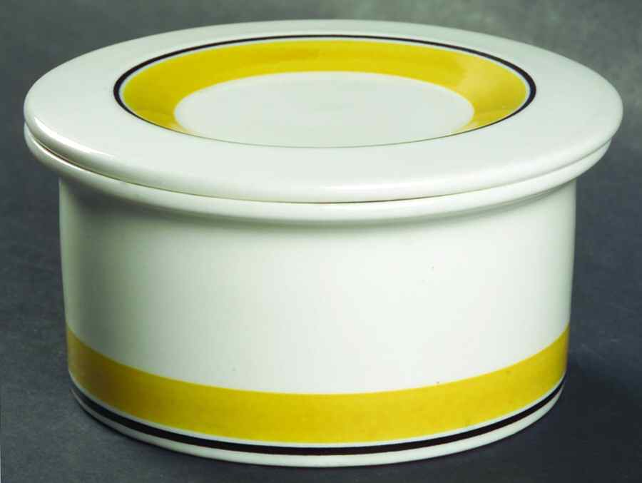 Faenza Yellow Ramekin with Lid by Arabia of Finland-1