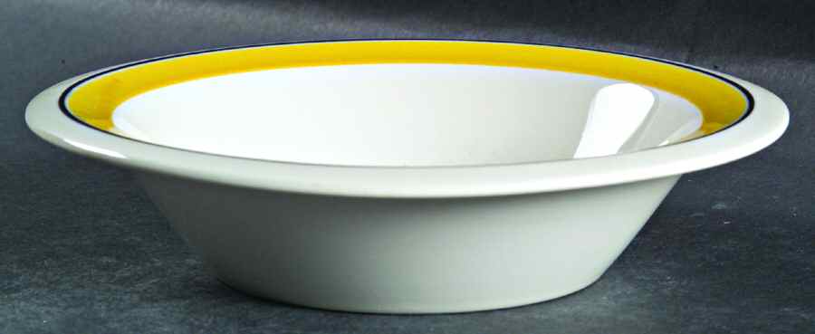Faenza Yellow Rim Fruit/Dessert (Sauce) Bowl by Arabia of Finland-1