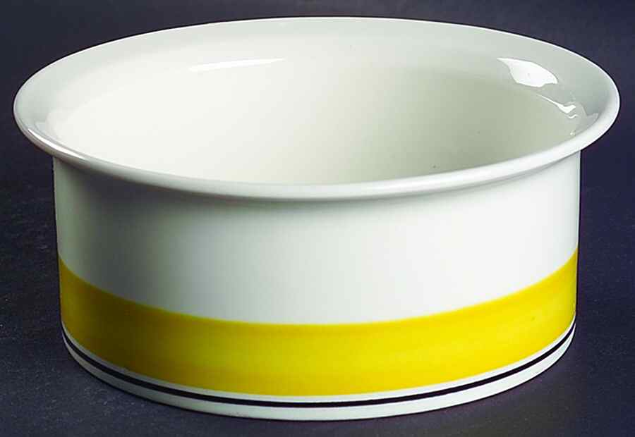 Faenza Yellow 6" Round Vegetable Bowl by Arabia of Finland-1