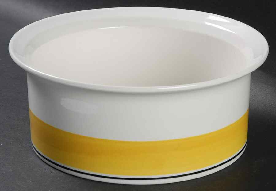 Faenza Yellow 7" Round Vegetable Bowl by Arabia of Finland-1