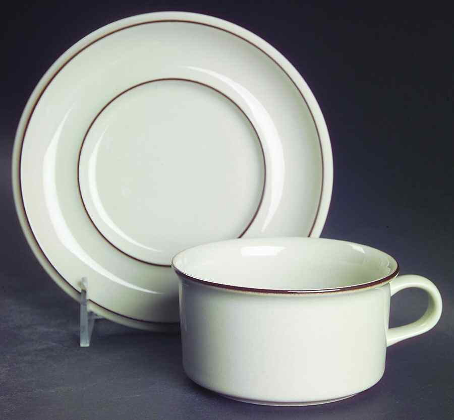 Fennica Flat Cup & Saucer Set by Arabia of Finland-1