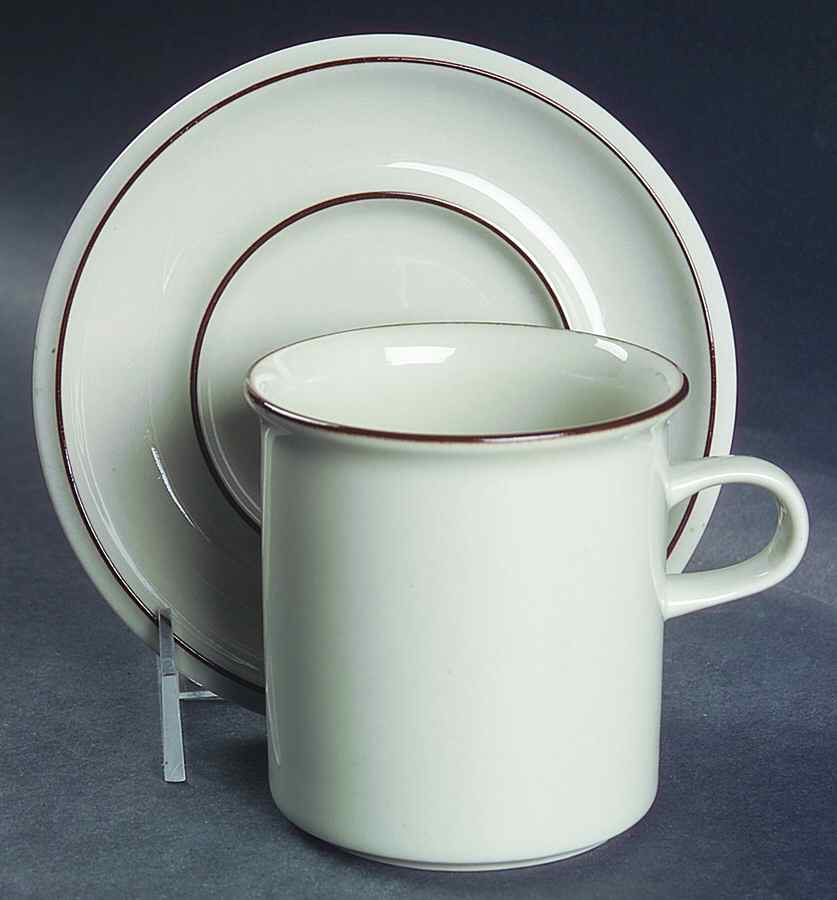 Fennica Flat Cup & Saucer Set by Arabia of Finland-1