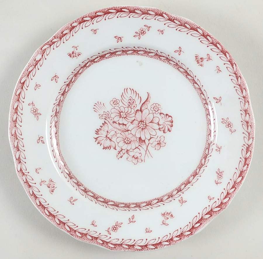 Finn Flower Red (White Background) Bread & Butter Plate by Arabia of Finland-1