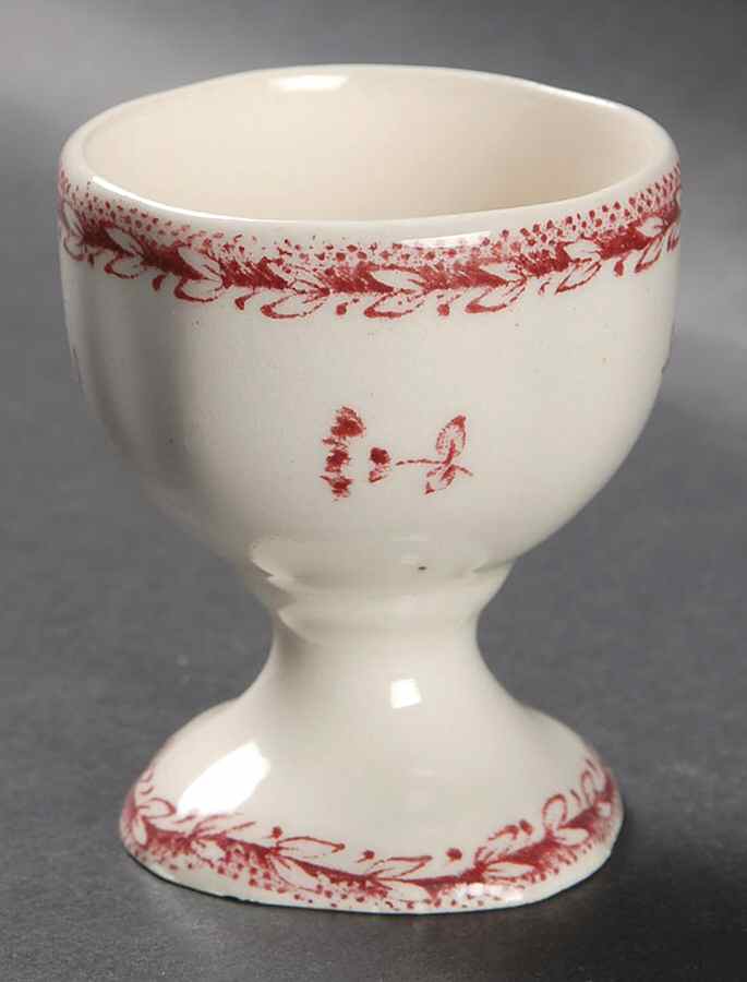Finn Flower Red (Cream Background) Single Egg Cup by Arabia of Finland-1