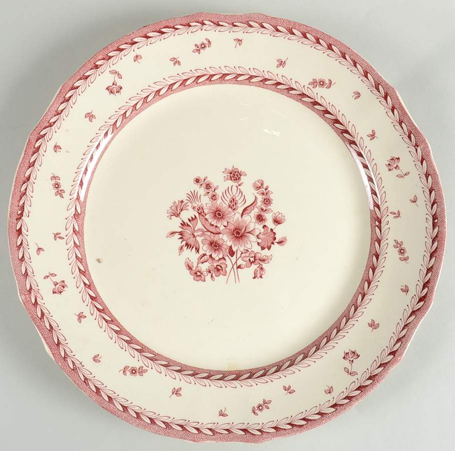 Finn Flower Red (Cream Background) 14" Chop Plate (Round Platter) by Arabia of Finland-1