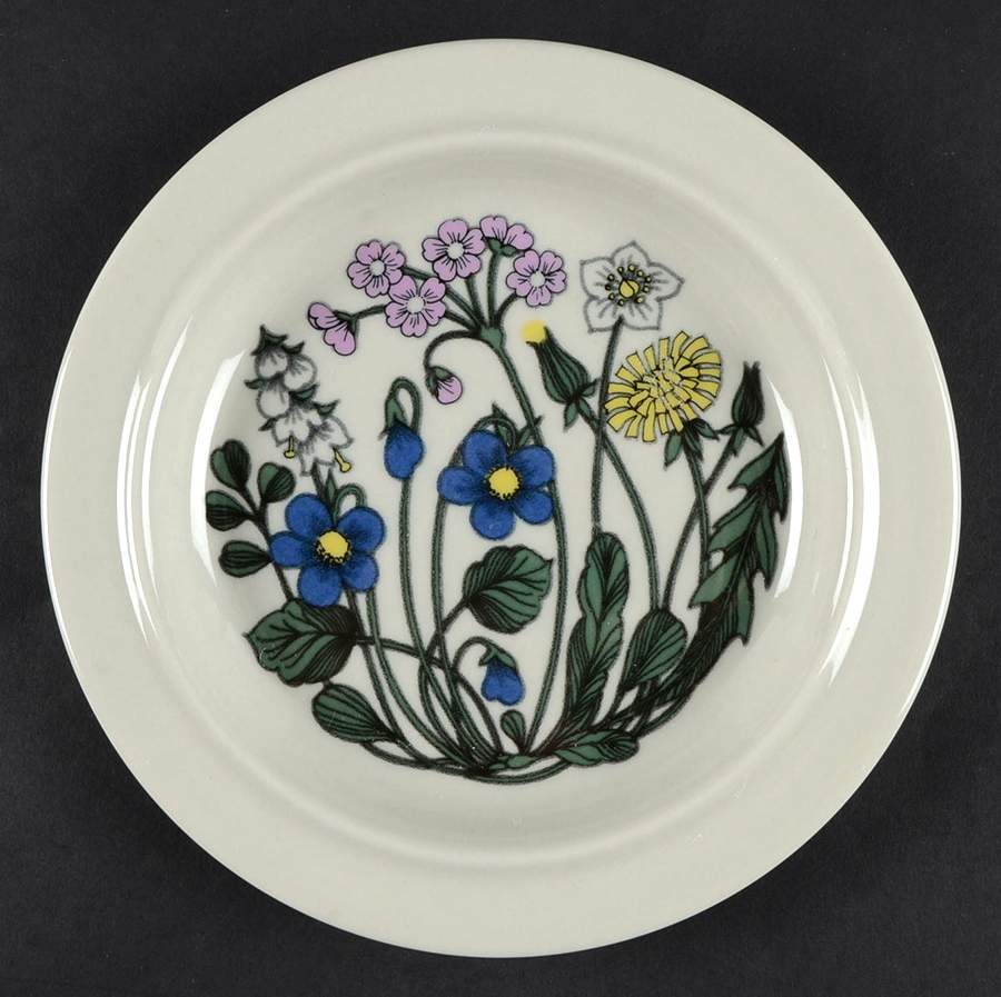 Flora Bread & Butter Plate by Arabia of Finland-1