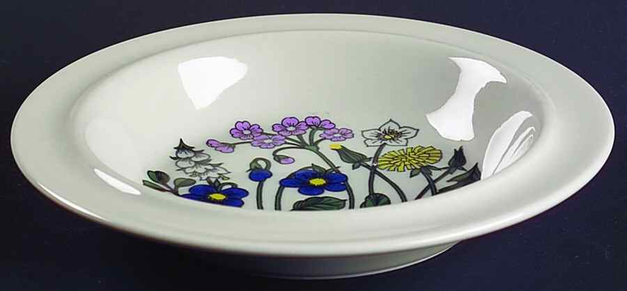 Flora Rim Soup Bowl by Arabia of Finland-1