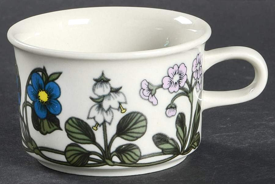 Flora Flat Demitasse Cup by Arabia of Finland-1