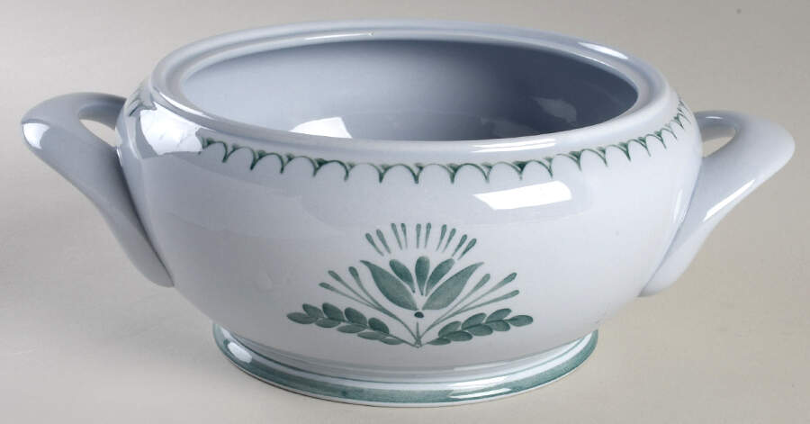 Green Thistle Round Vegetable No Lid by Arabia of Finland-1