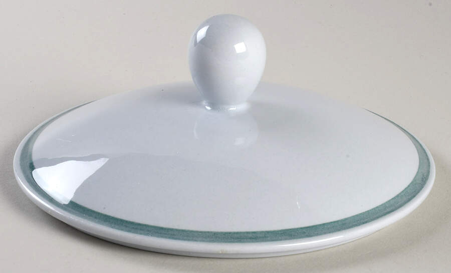 Green Thistle Lid for Round Vegetable by Arabia of Finland-1