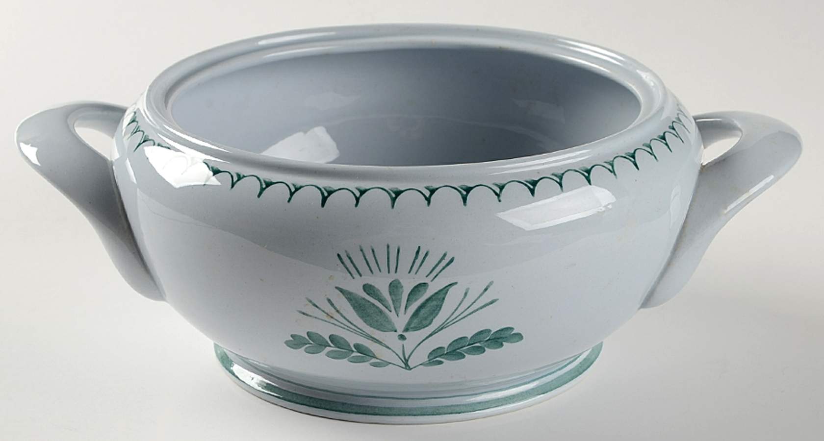 Green Thistle Tureen No Lid by Arabia of Finland-1
