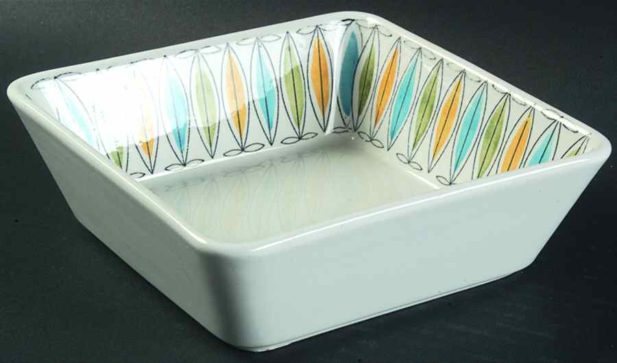 Korona 6" Square Vegetable Bowl by Arabia of Finland-1